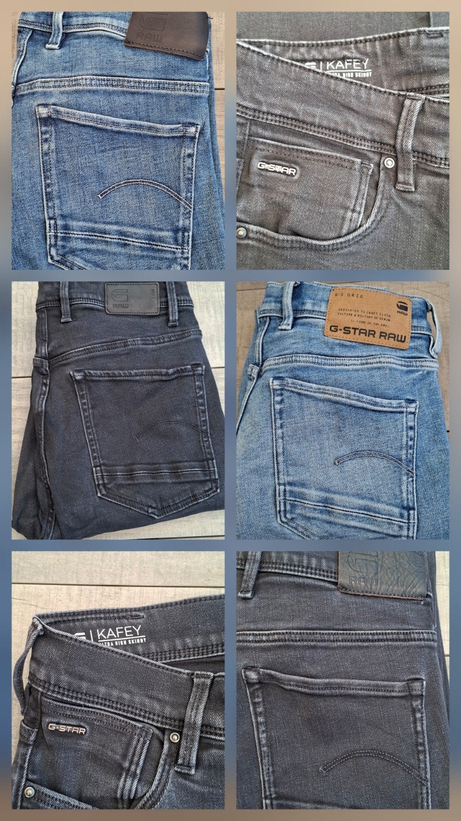 G-Star RAW Kafey Ultra High Skinny Jeans (2 stuks), Blauw, Ophalen of Verzenden, Zo goed als nieuw, W28 - W29 (confectie 36)