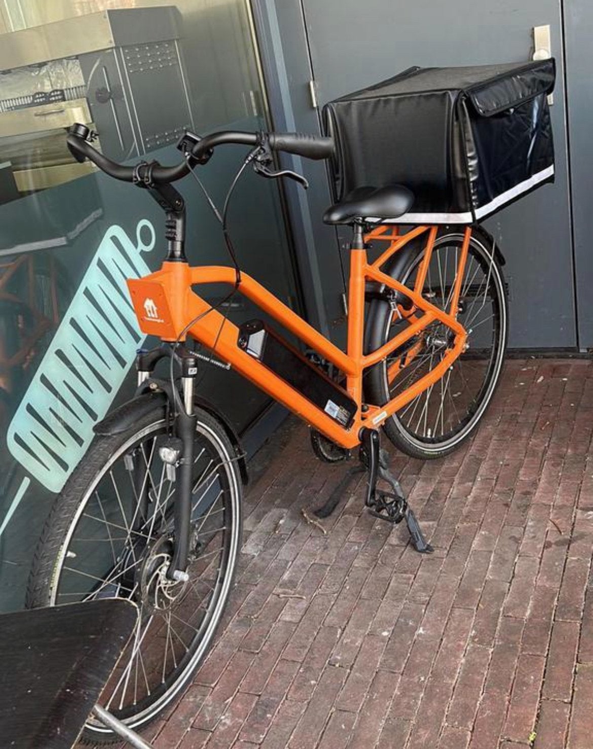 Elektrische fiets met bezorgtas - Ideaal voor maaltijdbezorg, Fietsen en Brommers, Elektrische fietsen, Gebruikt, 51 tot 55 cm