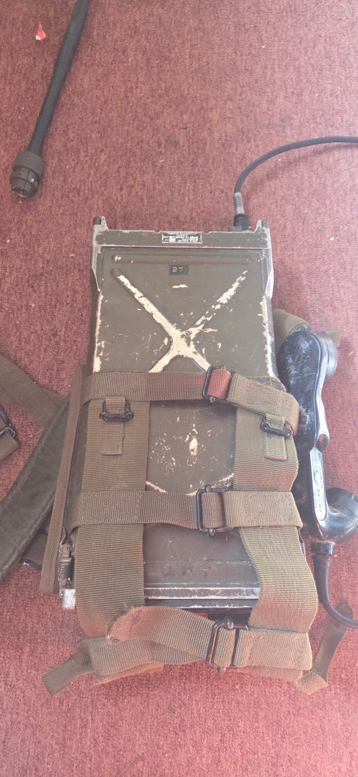 draagbare rug radio., Ophalen, Landmacht, Overige gebieden, Overige typen