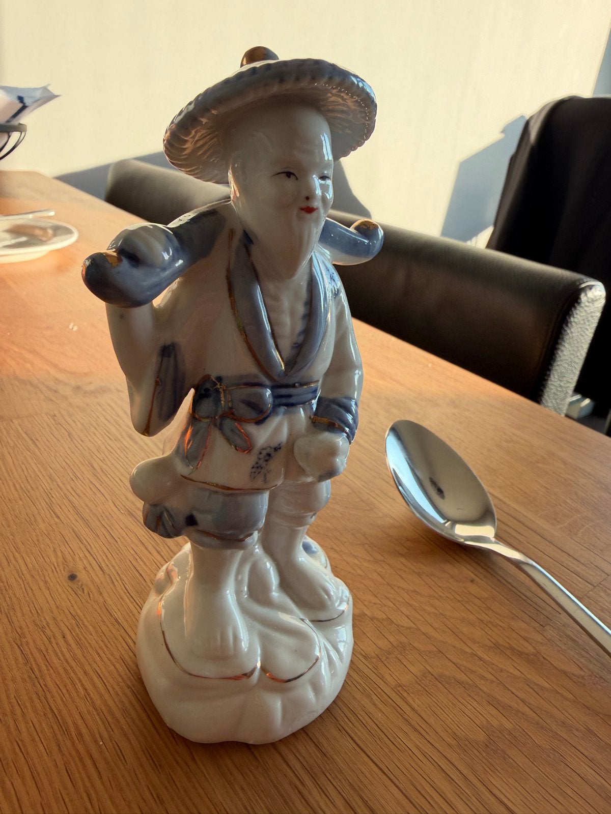 Vintage Porseleinen Beeldje Jaren '60 - Oosterse Visser, Ophalen