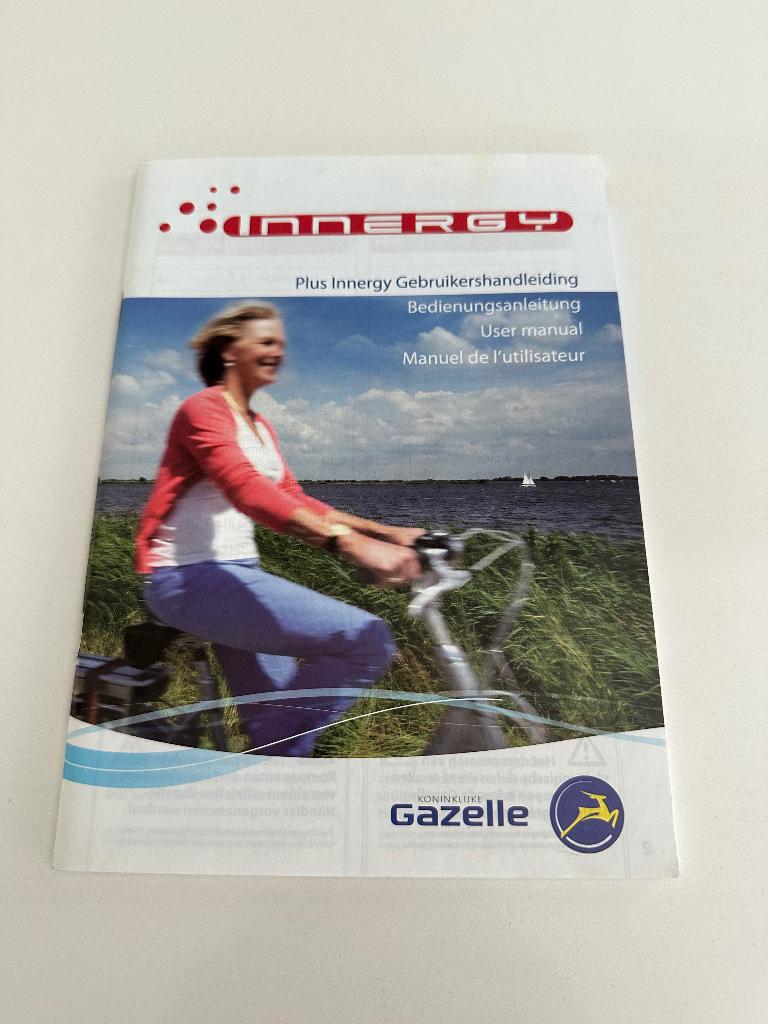 Gebruikshandleiding Gazelle Innergy, Ophalen of Verzenden, Zo goed als nieuw, Elektrische fiets, Overige typen