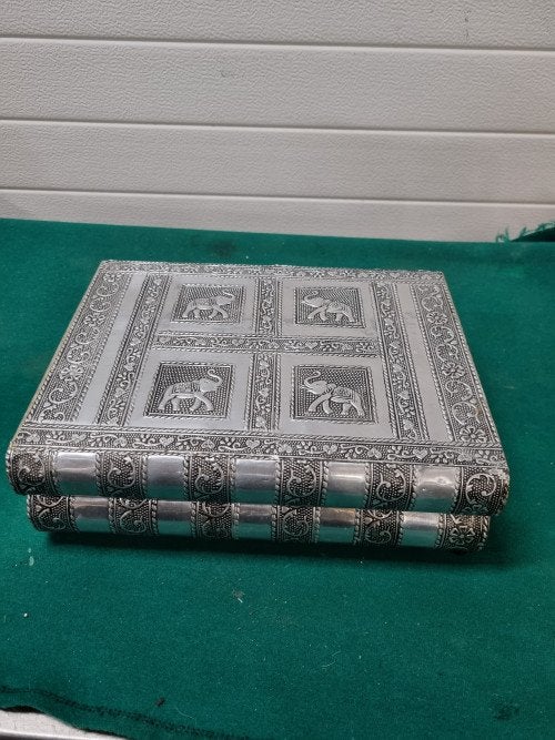 Sierraden kist aluminium met olifanten groot, Ophalen of Verzenden