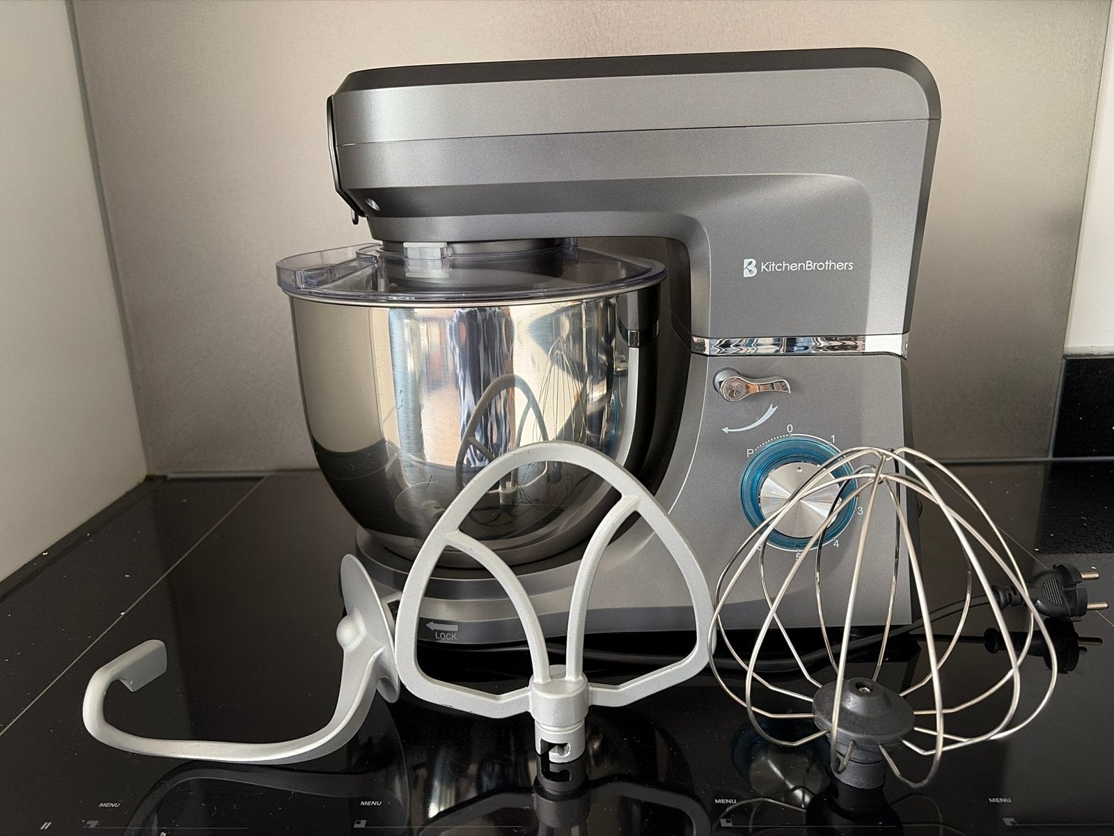 Kitchen Brothers Keukenmachine zeer compleet, 2 tot 3 liter, Ophalen, Nieuw, 3 snelheden of meer