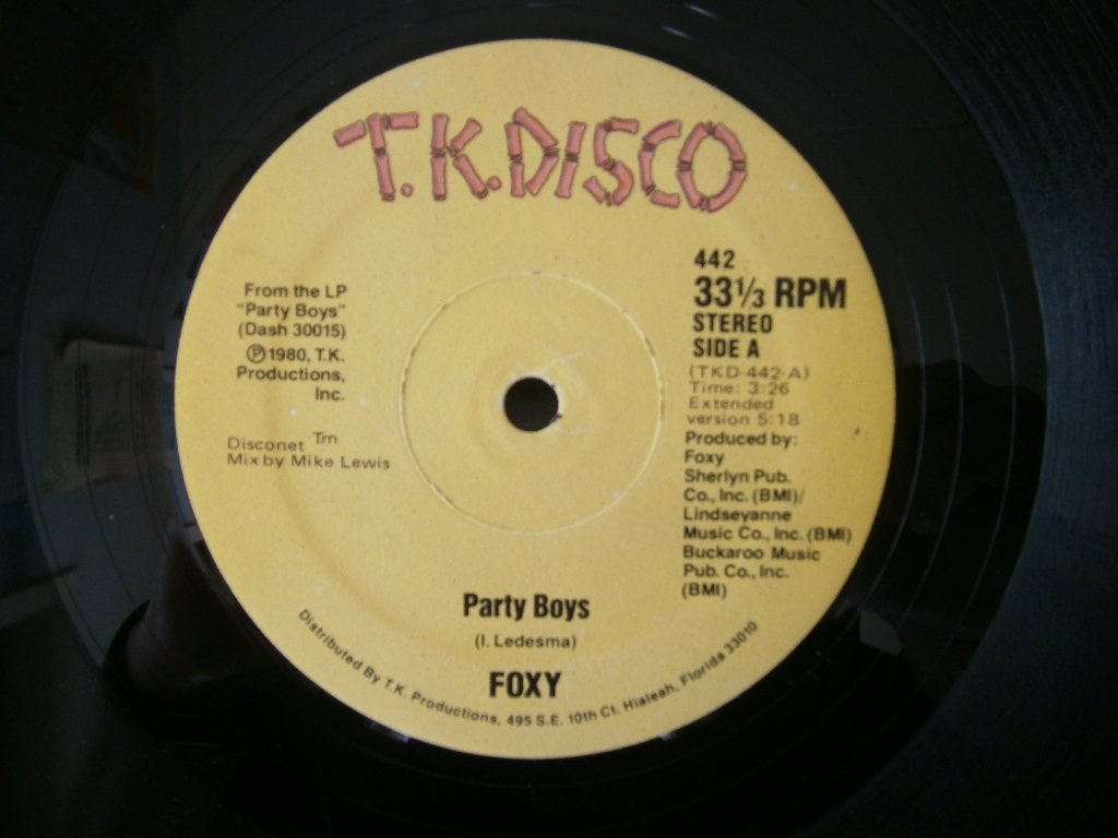 Foxy – Party Boys. 1980. USA. T.K. Disco 442. Disconet Disco, Ophalen, Gebruikt, Import, Disco