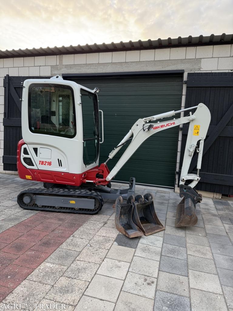 Takeuchi TB216 | 2024 | 310 uur! minigraver graafmachine, Niet opgegeven, Ophalen of Verzenden, Graafmachine, Takeuchi