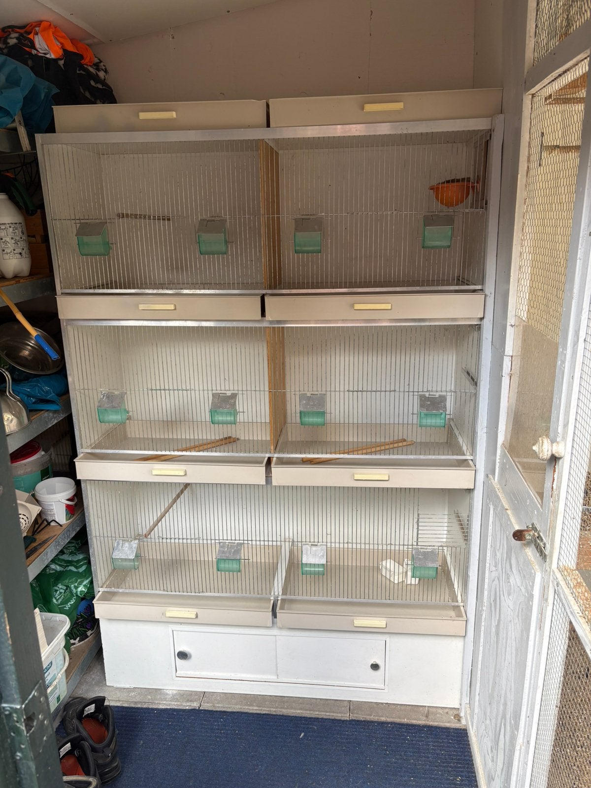 broedkooi-stelling, Dieren en Toebehoren, Vogels | Hokken en Kooien, Ophalen, Gebruikt, Hout, Broedkooi of Kweekkooi