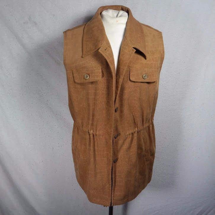 Camelkleurig vest zonder mouw.Mt 40.Merk Michel Valerie, Kleding | Dames, Truien en Vesten, Zo goed als nieuw, Maat 38/40 (M)