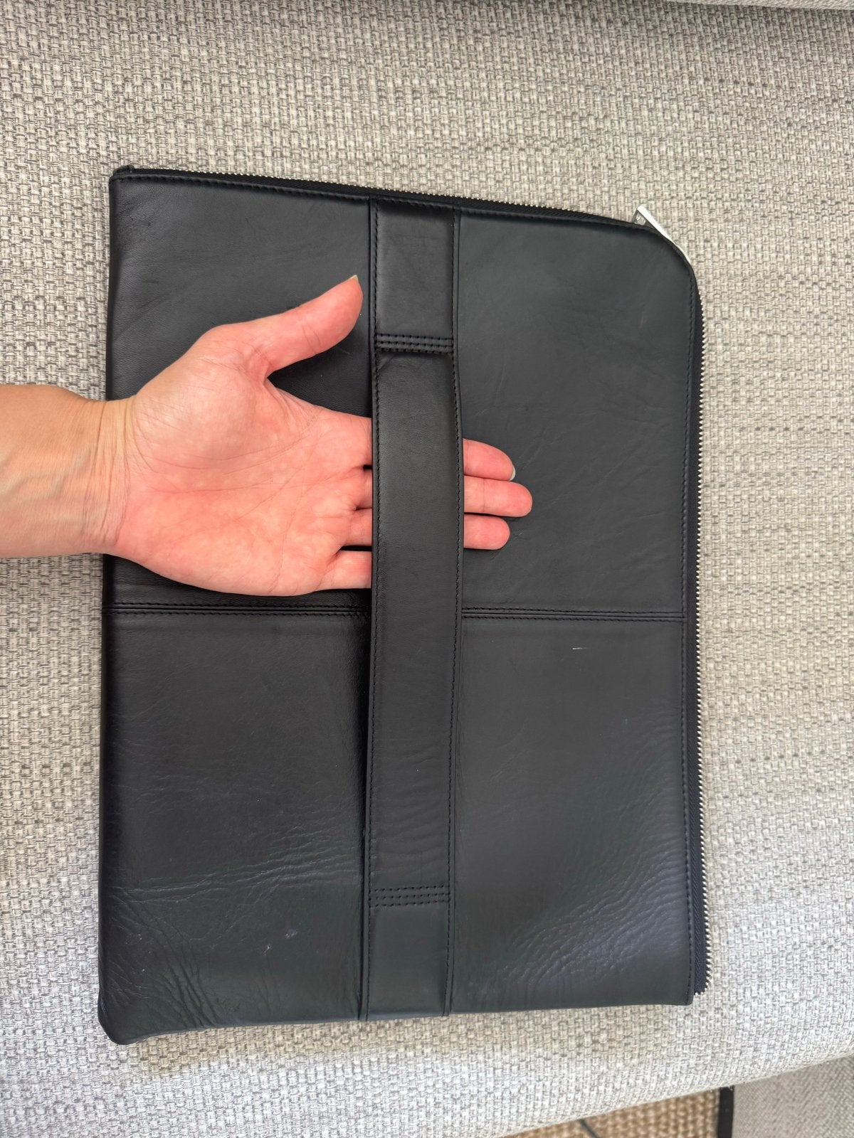 Leren laptop tas Royal Republiq A4 formaat, Ophalen, Gebruikt, Gevoerd laptopvak, 15 inch