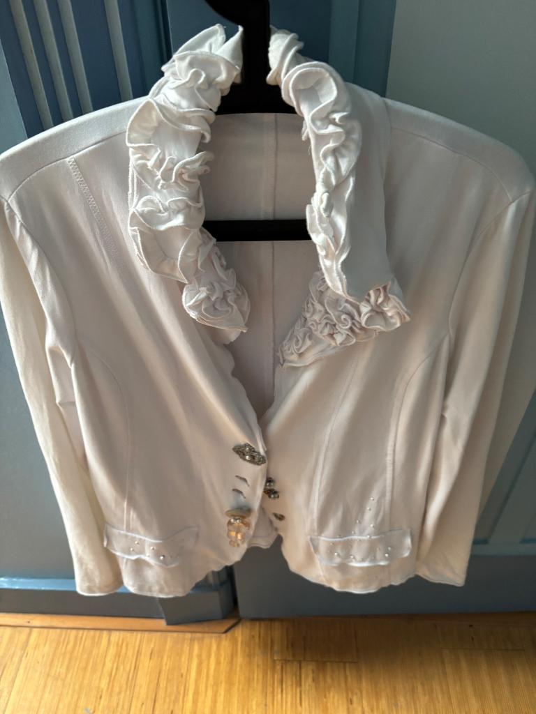 Damescolbert, Kleding | Dames, Maat 38/40 (M), Wit, Ophalen of Verzenden, Zo goed als nieuw