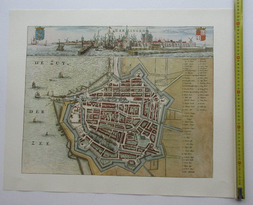 Nieuwe reproductie Bolsward, Franeker, Sneek, Dokkum 1664, Verzenden, Voor 1800, Nieuw, Landkaart