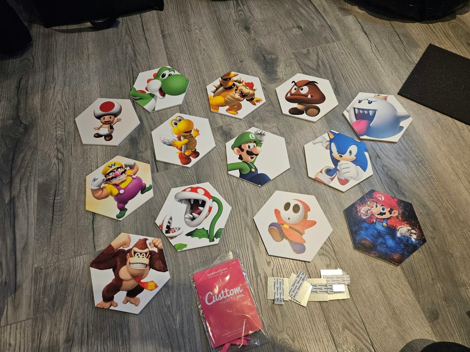 Custtom shapes Super Mario Bros  muurdecoratie kinderkamer, Hobby en Vrije tijd, Ophalen of Verzenden, Nieuw, Meerdere plaatjes