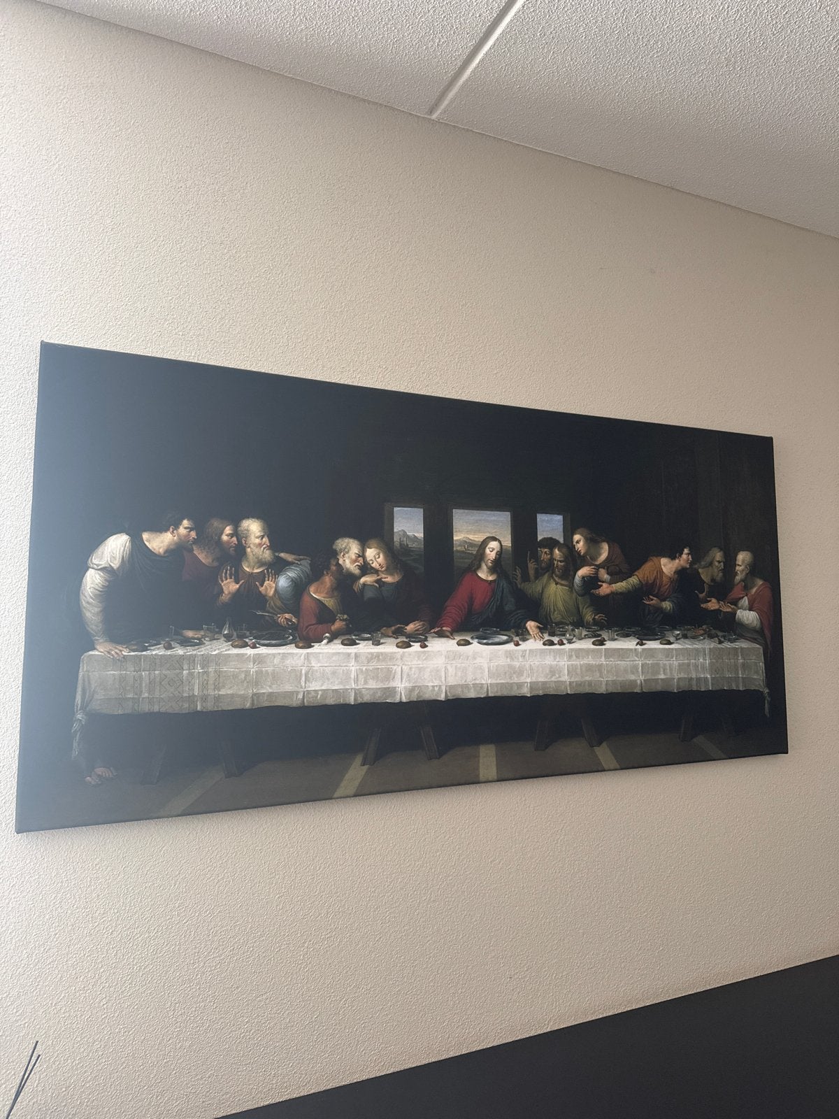 Het Laatste Avondmaal - Canvas Schilderij, Ophalen, Doek, Klassiek, Print