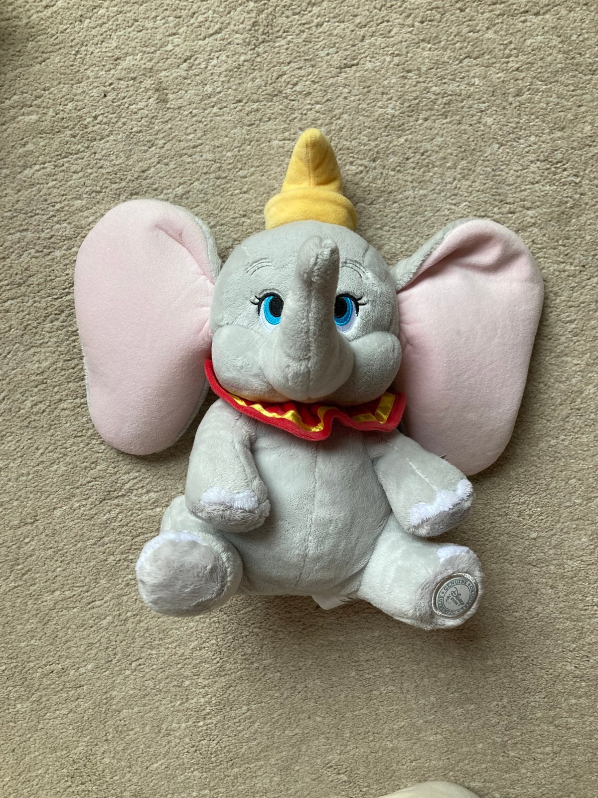 Disney Store Dumbo knuffel met stempel NIEUW met kaartje, Disney, Disney, Grijs, Nieuw