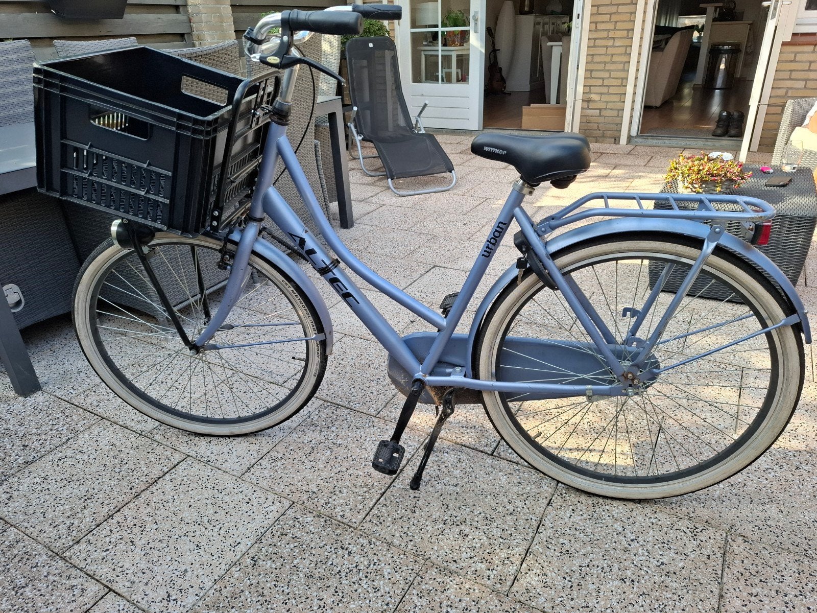 ALEC Damesfiets met Transportrek, Fietsen en Brommers, Fietsen | Dames | Omafietsen, Ophalen, Terugtraprem, Altec, Gebruikt