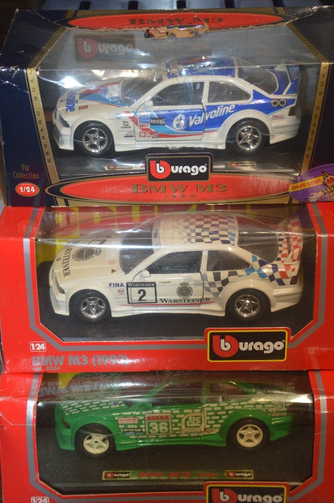 3 x BMW M3, Ophalen of Verzenden, Nieuw, Auto, Bburago