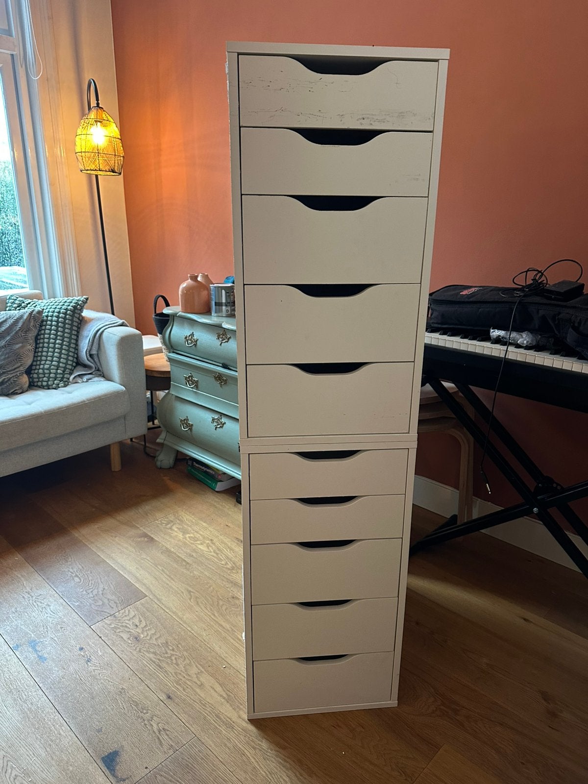 Ikea ladekast (ALEX), Ophalen, Minder dan 50 cm, Gebruikt, 5 laden of meer