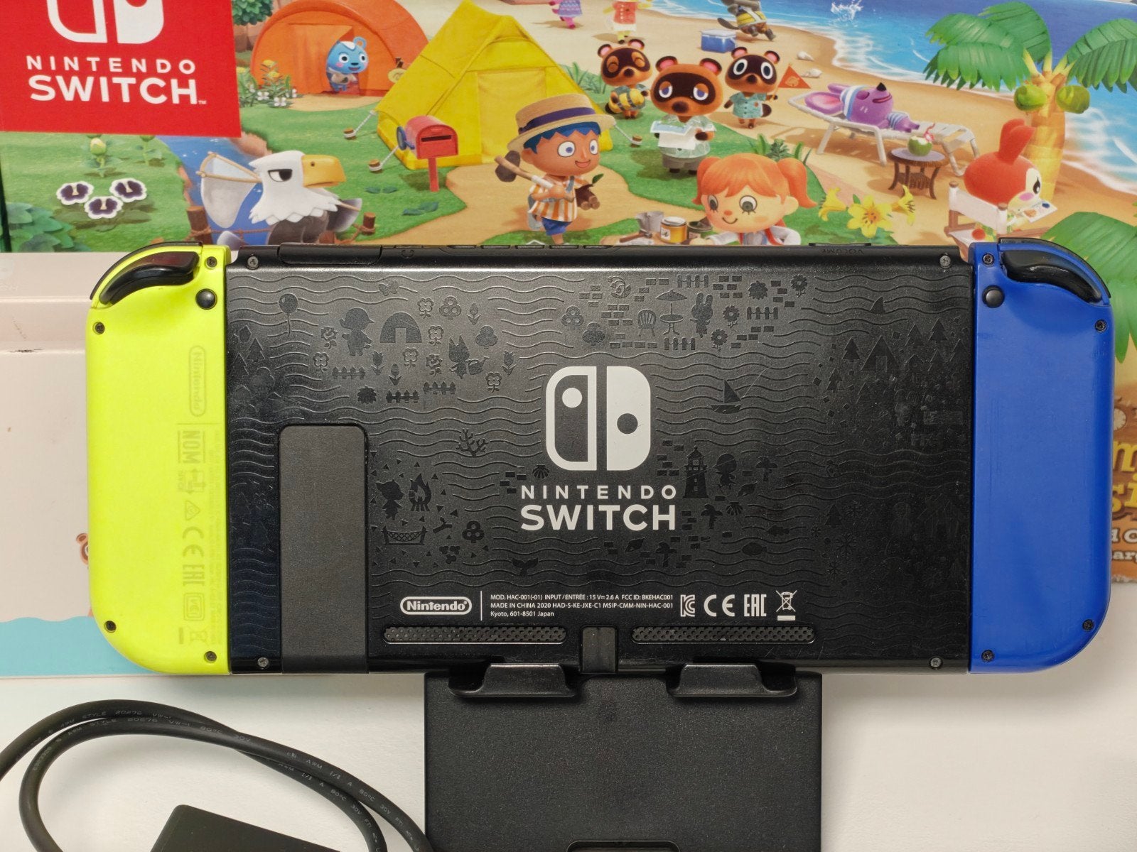 Nintendo Switch met Animal Crossing: New Horizons editie, Spelcomputers en Games, Switch 2019 Upgrade, Gebruikt, Nintendo switch