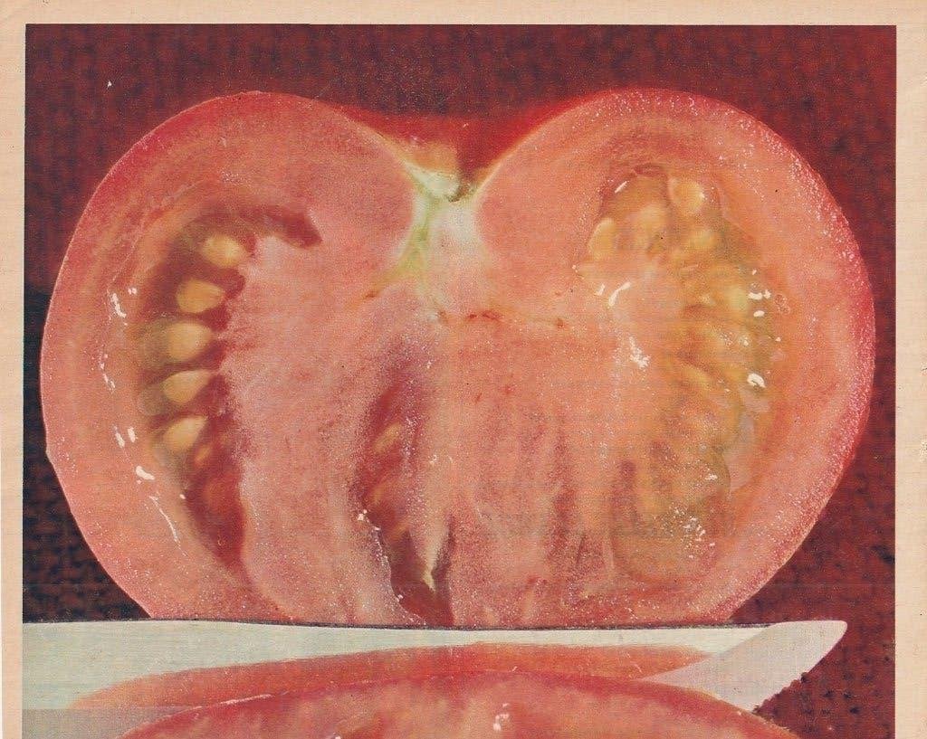 retro reclame 1966 Heinz volmaakte tomaten in soep, Verzamelen, Verzenden, Overige typen