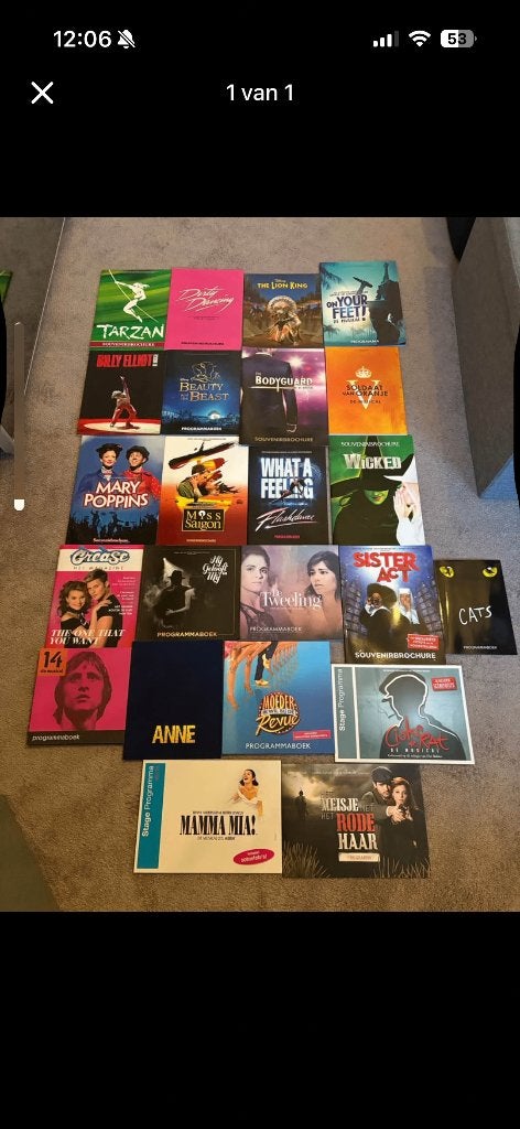 Musical souvenirbrochures, Ophalen of Verzenden, Nieuw