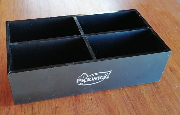 Pickwick theezakjeshouder theehouder, Gebruikt, Kunststof, Ophalen of Verzenden, Zwart