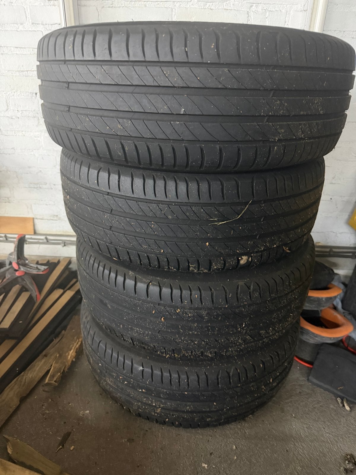 Set van 4 gebruikte Michelin Primacy 4 banden met velgen, Auto-onderdelen, Ophalen, Gebruikt, 16 inch, Banden en Velgen