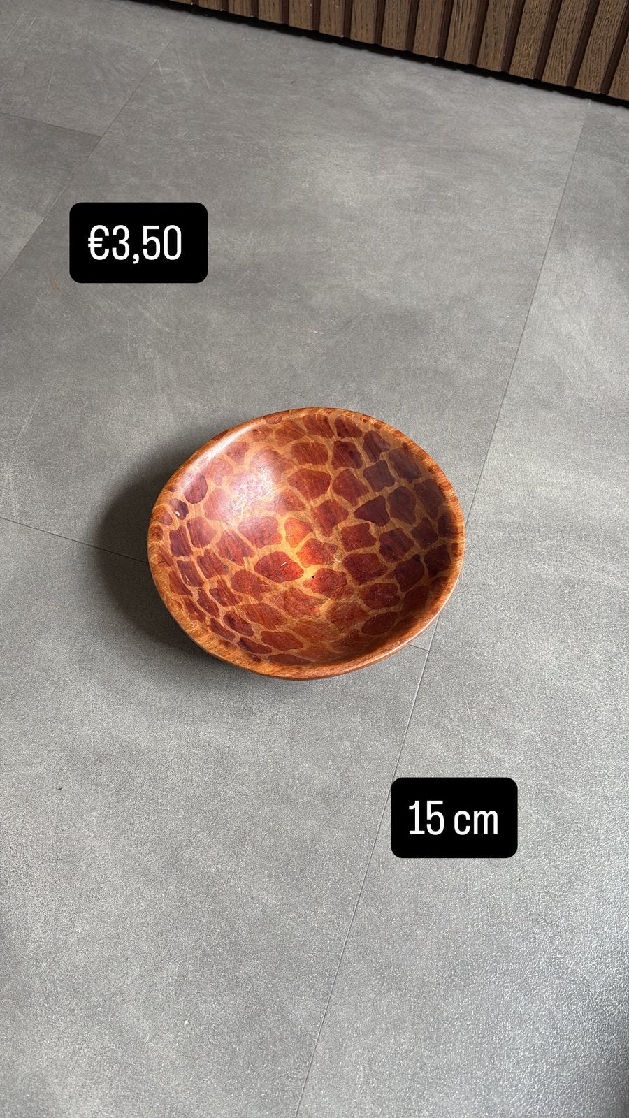 Houten decoratieve schaal met giraffenprint, Ophalen of Verzenden