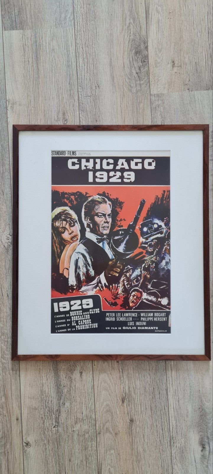 Vintage Filmposter "Chicago 1929" - Ingelijst, Ophalen, 50 – 75, Gebruikt, Foto of Poster