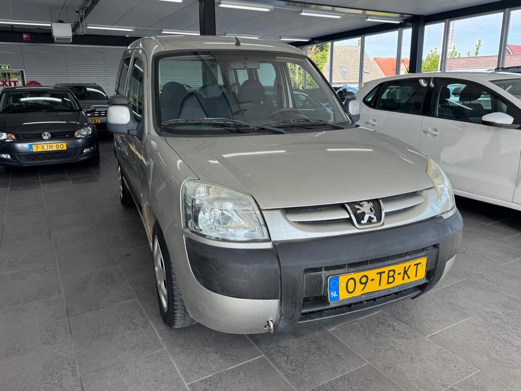 Peugeot Partner MPV 1.6-16V XT airco 2x schuifdeuren cruise, Auto's, Peugeot, Stof, Gebruikt, Zwart, Origineel Nederlands