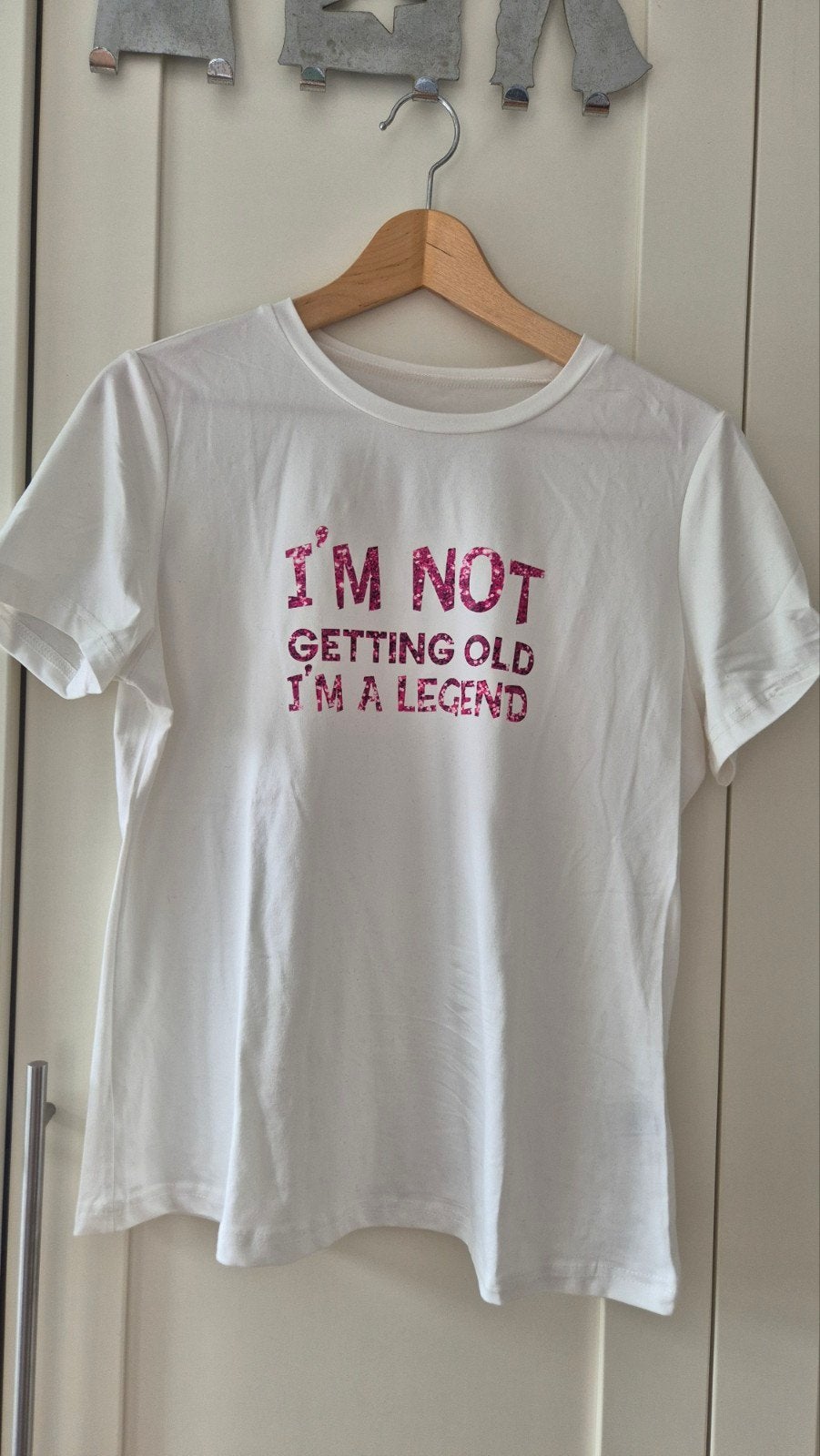 thsirt maat L I'm not getting old, Kleding | Dames, Wit, Maat 42/44 (L), Ophalen of Verzenden, Zo goed als nieuw