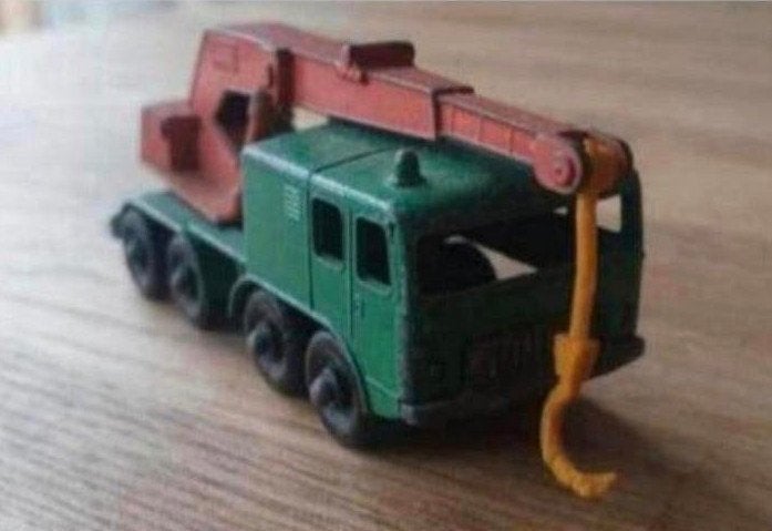 Matchbox Lesney 30C 8 Wheel Crane Truck (1965-1969), Ophalen of Verzenden, Gebruikt, Bus of Vrachtwagen