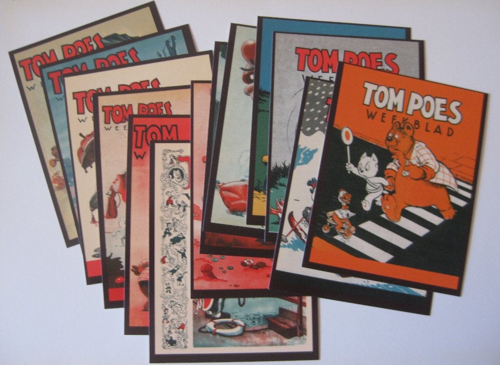 Ansichtkaarten Tom Poes Weekblad 1-13 / Boumaar, Ophalen, Olivier B, Bommel en Tom Poes, Nieuw, Overige typen