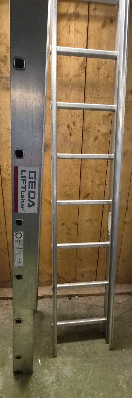 te koop ladder en onderdelen  voor de geda accu lift, Gebruikt, Ophalen of Verzenden, Geda, 2 tot 4 meter
