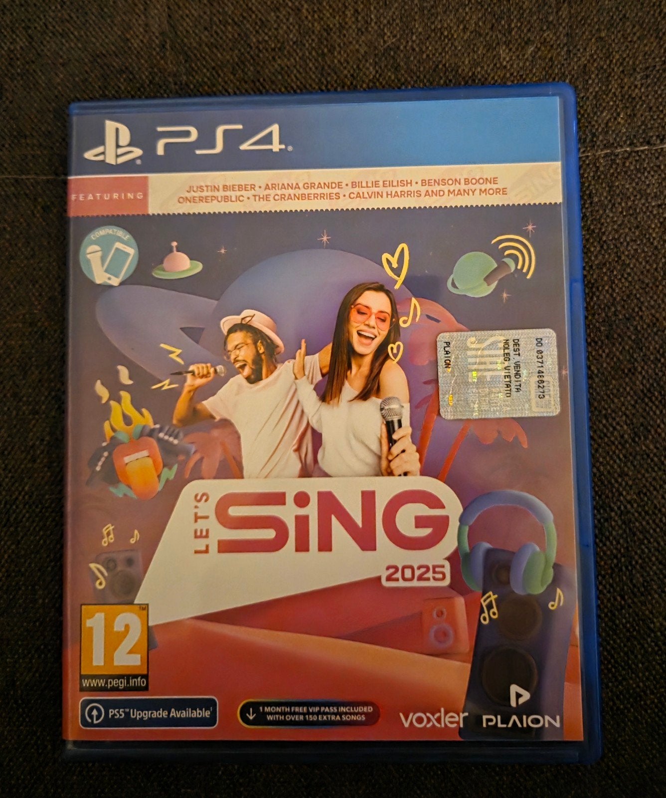 Let's Sing 2025 (PS4) met 2 microfoons - Zo goed als nieuw, Ophalen, Zo goed als nieuw, Muziek, Vanaf 12 jaar