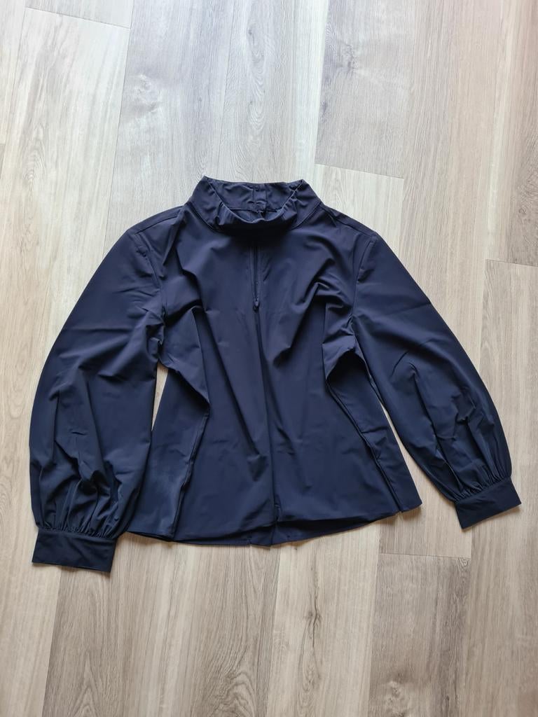 D'etoiles Casiope blouse travelstof kleur zwart maat XL, Verzenden, Zo goed als nieuw, Maat 46/48 (XL) of groter, Zwart
