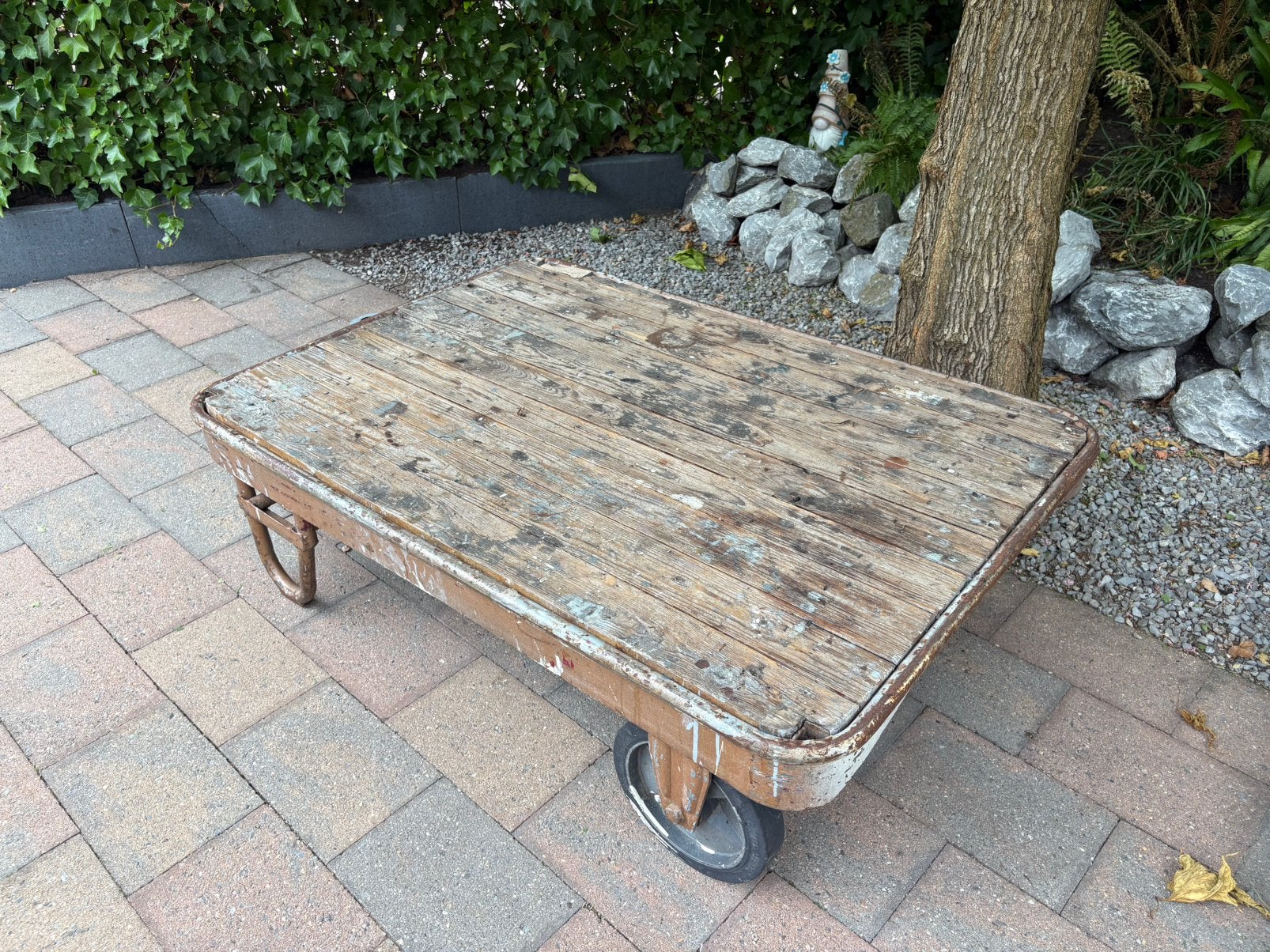 Industriele salontafel, Ophalen, Overige materialen, Gebruikt, 100 tot 150 cm