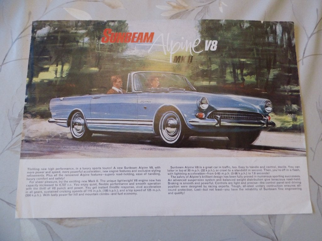 Sunbeam Alpine  Rootes, Verzenden, Zo goed als nieuw, Overige merken