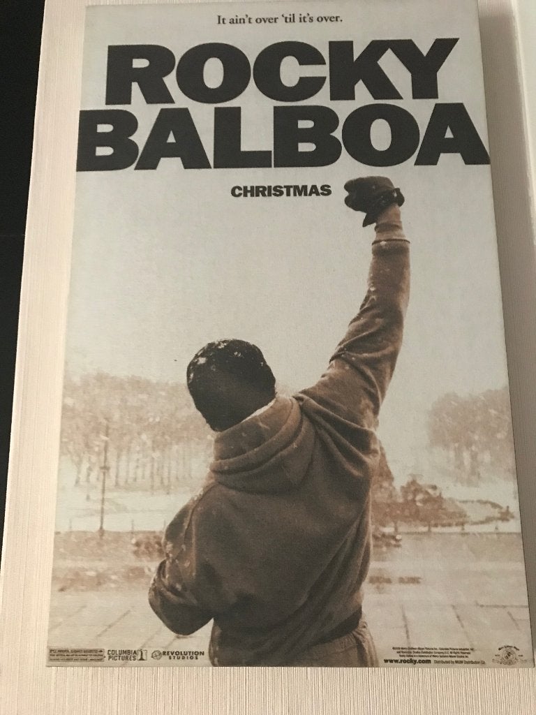 Rocky Balboa lijst op linnendoek, Ophalen, Minder dan 50 cm, Zo goed als nieuw, Minder dan 50 cm