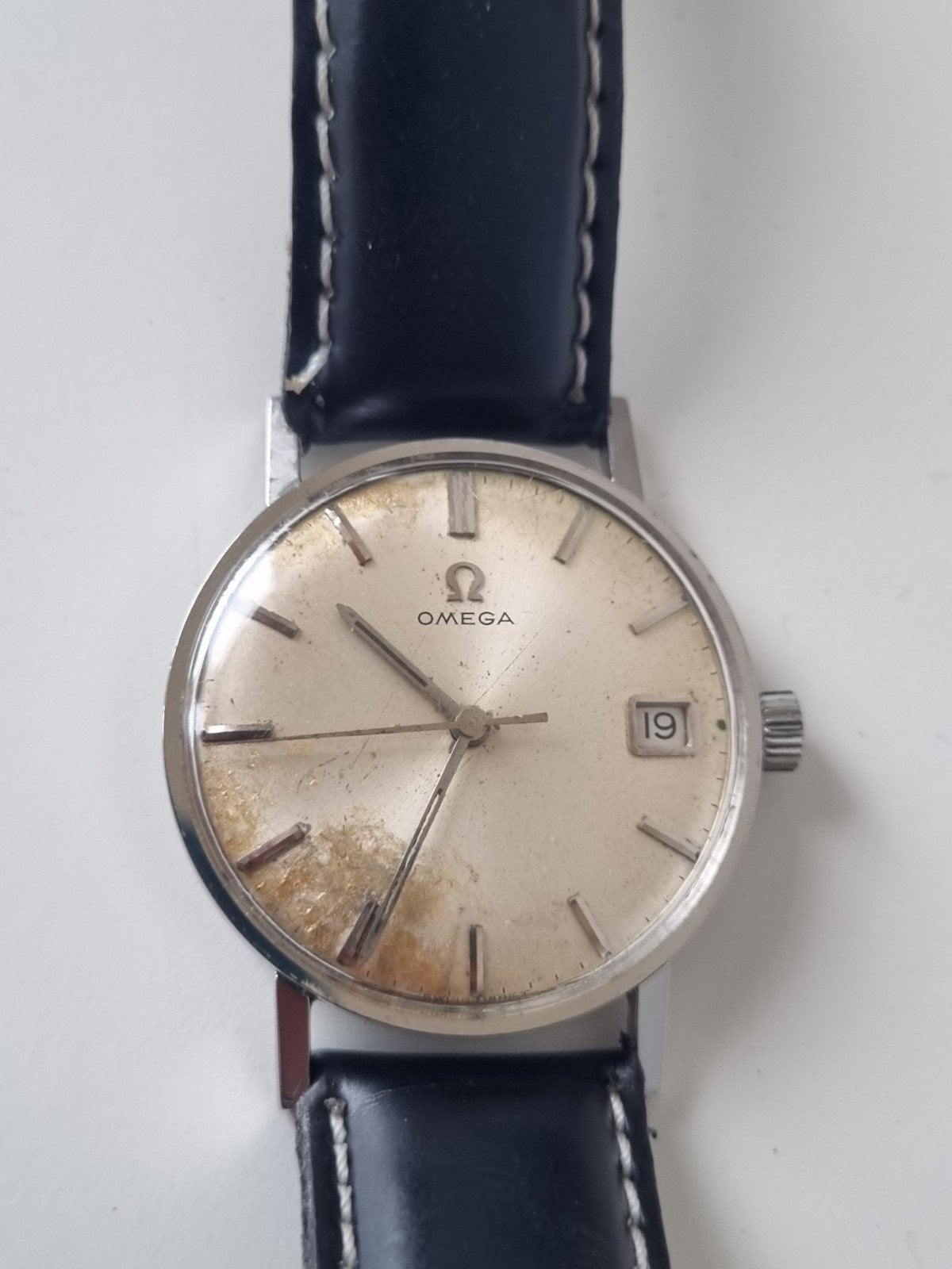 Omega mechanisch polshorloge uit de jaren '60 - Werkt goed, Sieraden, Tassen en Uiterlijk, Horloges | Antiek, Staal, Met bandje