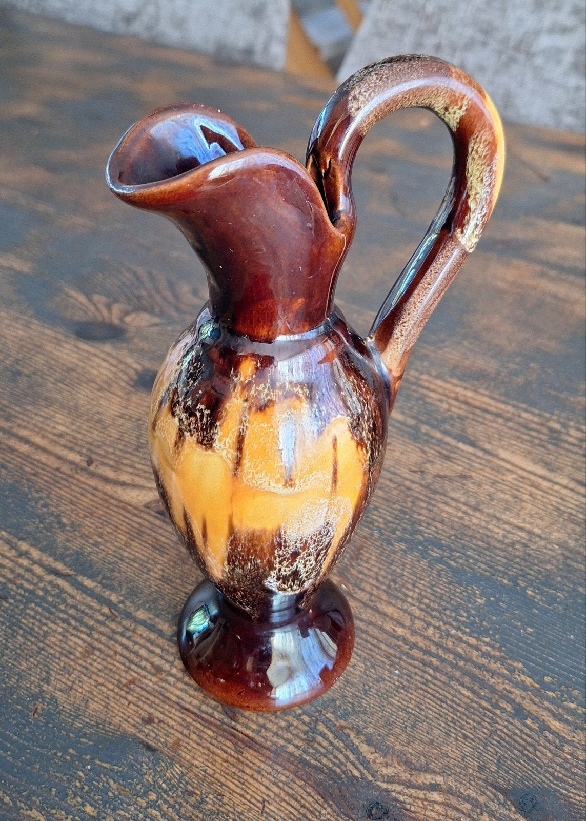 Vintage Vallauris vaas/kan - 23 cm hoog, zeer goede staat, Ophalen of Verzenden