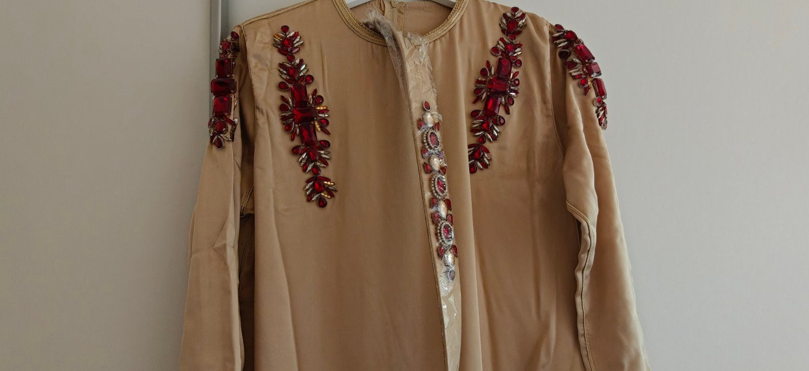 Een goudkleurige jurk in Marokkaanse stijl, Kleding | Dames, Maat 38/40 (M), Galajurk, Ophalen of Verzenden, Goud