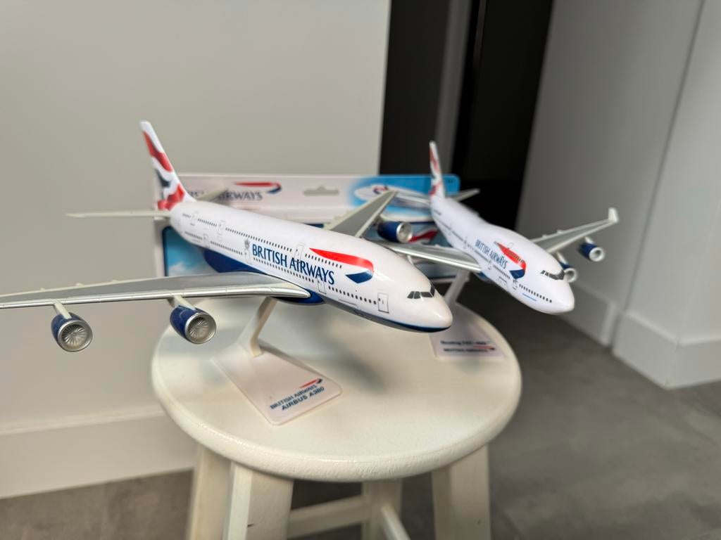British Airways B747-400 & A380 Schaalmodellen Nieuw, Ophalen of Verzenden, Zo goed als nieuw