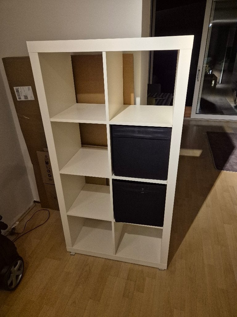 Ikea kallax kast 2x4, Ophalen, Gebruikt, 100 tot 150 cm, 50 tot 100 cm