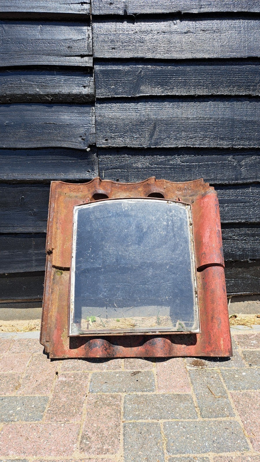 Gietijzeren dakraam vintage, Doe-het-zelf en Verbouw, Glas en Ramen, Ophalen, Gebruikt, Dakraam, Minder dan 80 cm