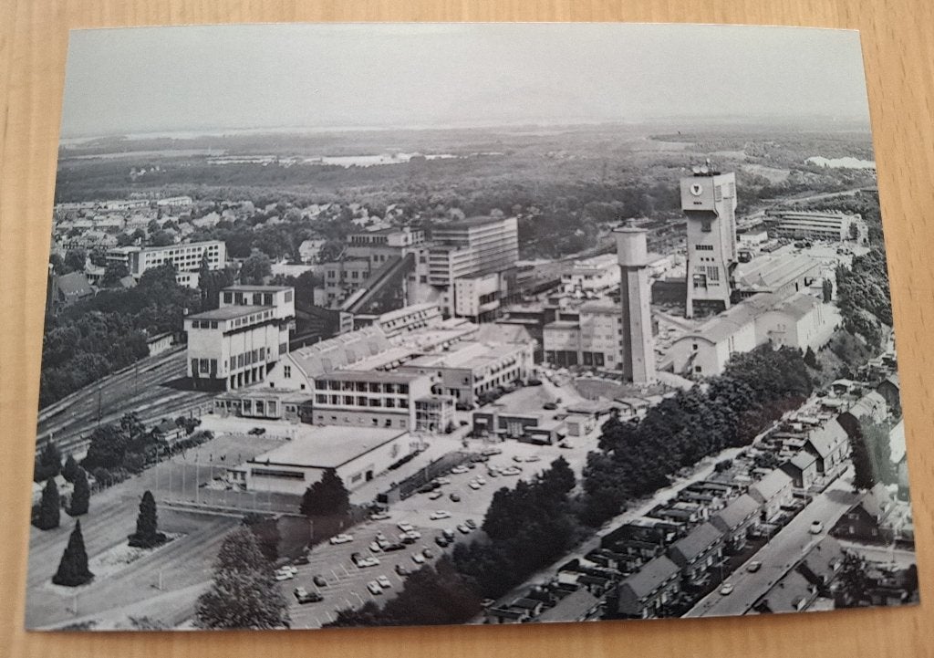 Luchtfoto kleur Afcent NAVO / mijn Hendrik Brunssum - 1975, Verzenden, Overige soorten, Nederland, Foto of Poster