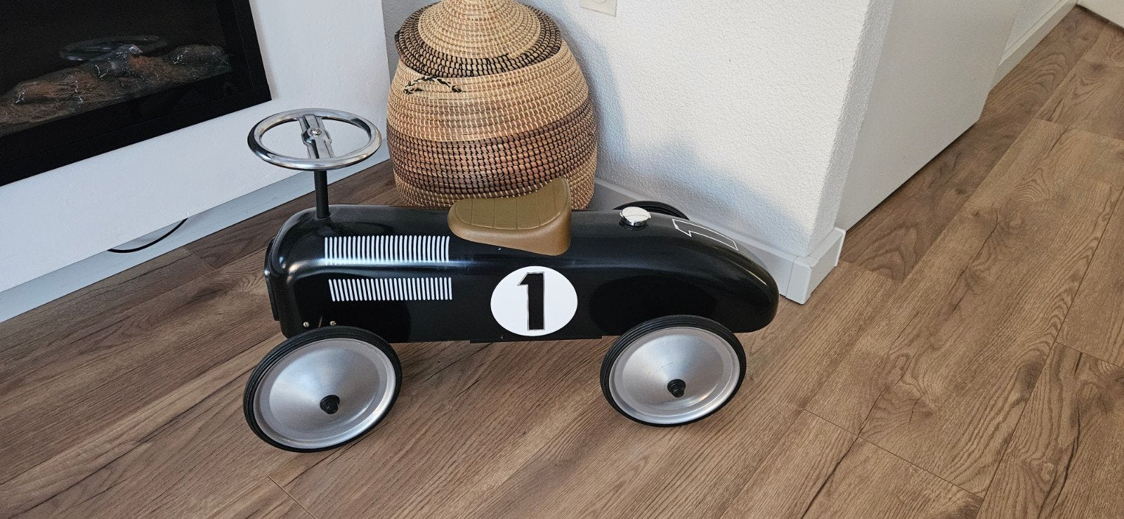 Retro loopauto zwart, Ophalen, Gebruikt