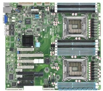 ASUS Z9PR-D12 C602 Server Moederbord met Socket LGA 2011, Computers en Software, Ophalen of Verzenden, Gebruikt, DDR4