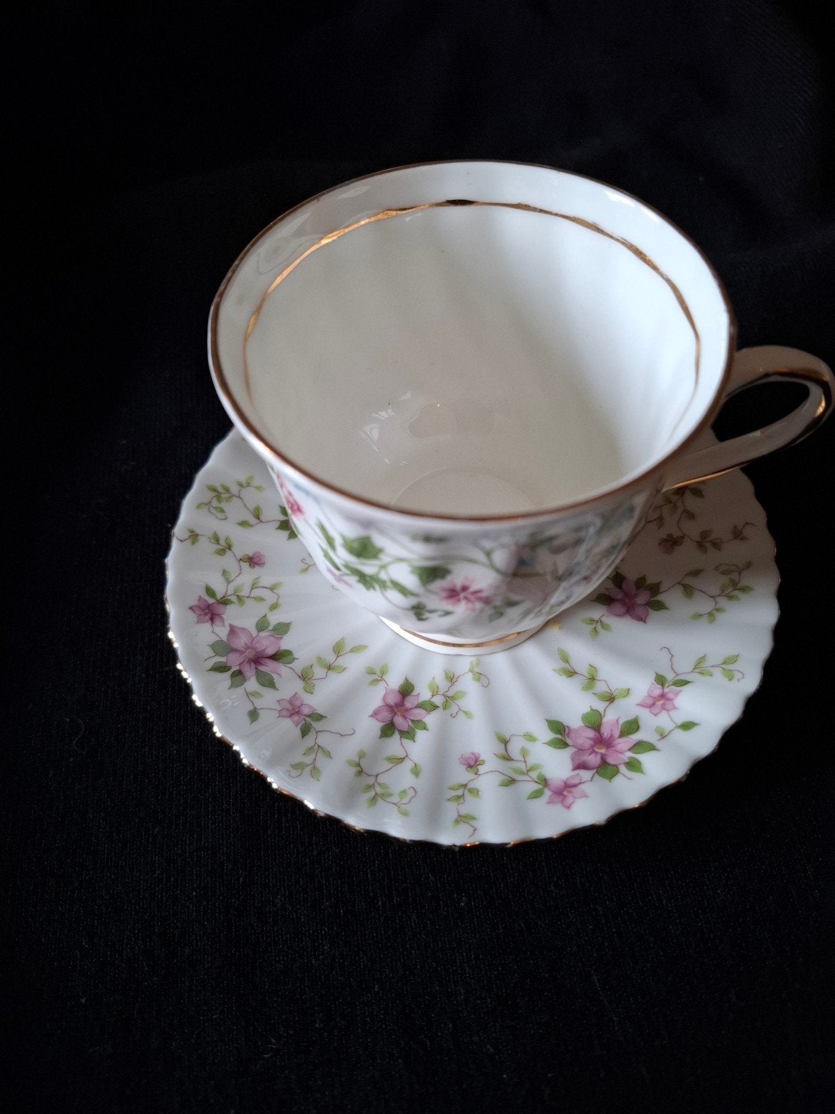 Balmoral Bone China Kop en Schotel - Bloemenpatroon, Ophalen of Verzenden
