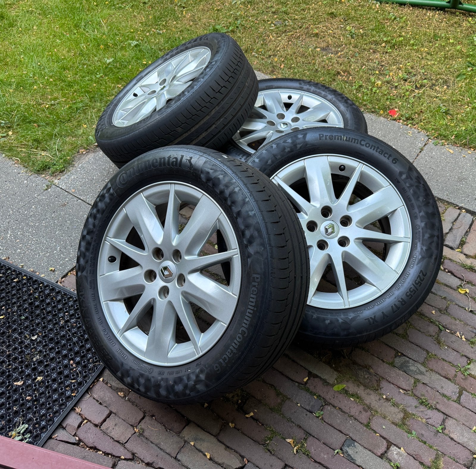 Renault Espace lichtmetalen velgen met banden, Ophalen, Gebruikt, Banden en Velgen, 17 inch