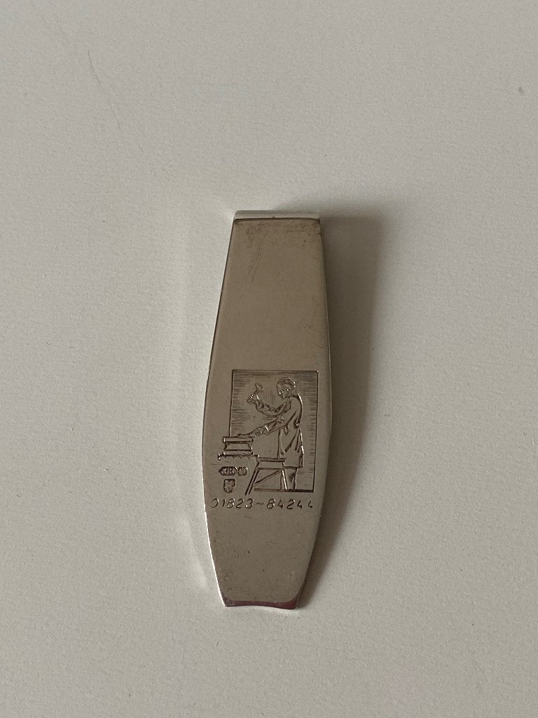 Dasspeld v.d. Schoonhovense Zilverfabriek H. Hooijkaas, Ophalen of Verzenden, Zilver