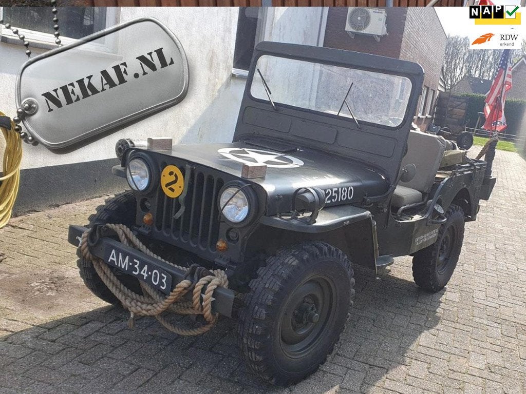 Jeep Willys M38, Auto's, Oldtimers, Jeep, Trekhaak, Origineel Nederlands, Handgeschakeld